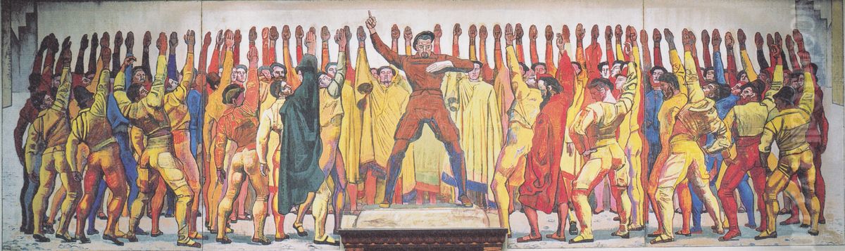 Einmutigkeit Oil Painting by Ferdinand Hodler