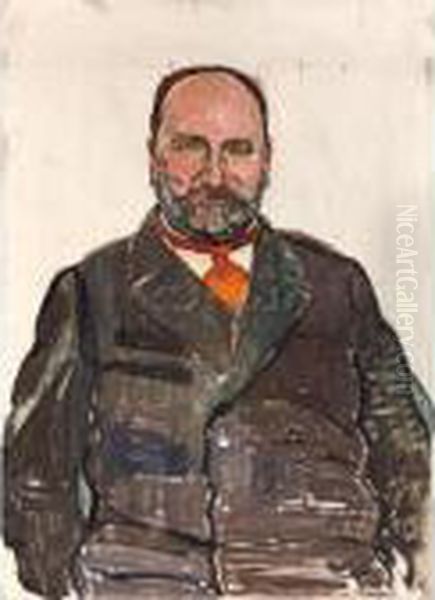 Fredrik (frederick) Robert Martin 
Fredrik (frederick) Robert Martin Oil Painting by Ferdinand Hodler