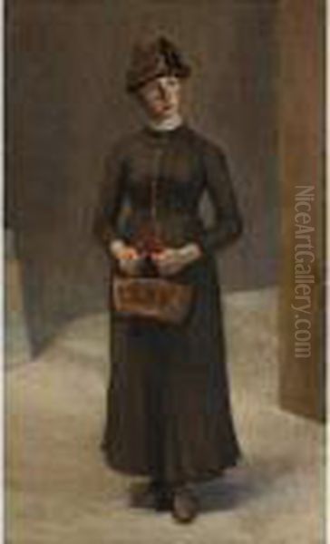 Fraulein Kyburz 
Miss Kyburz Oil Painting by Ferdinand Hodler