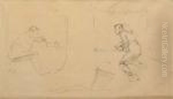 Baumfaller Oil Painting by Ferdinand Hodler