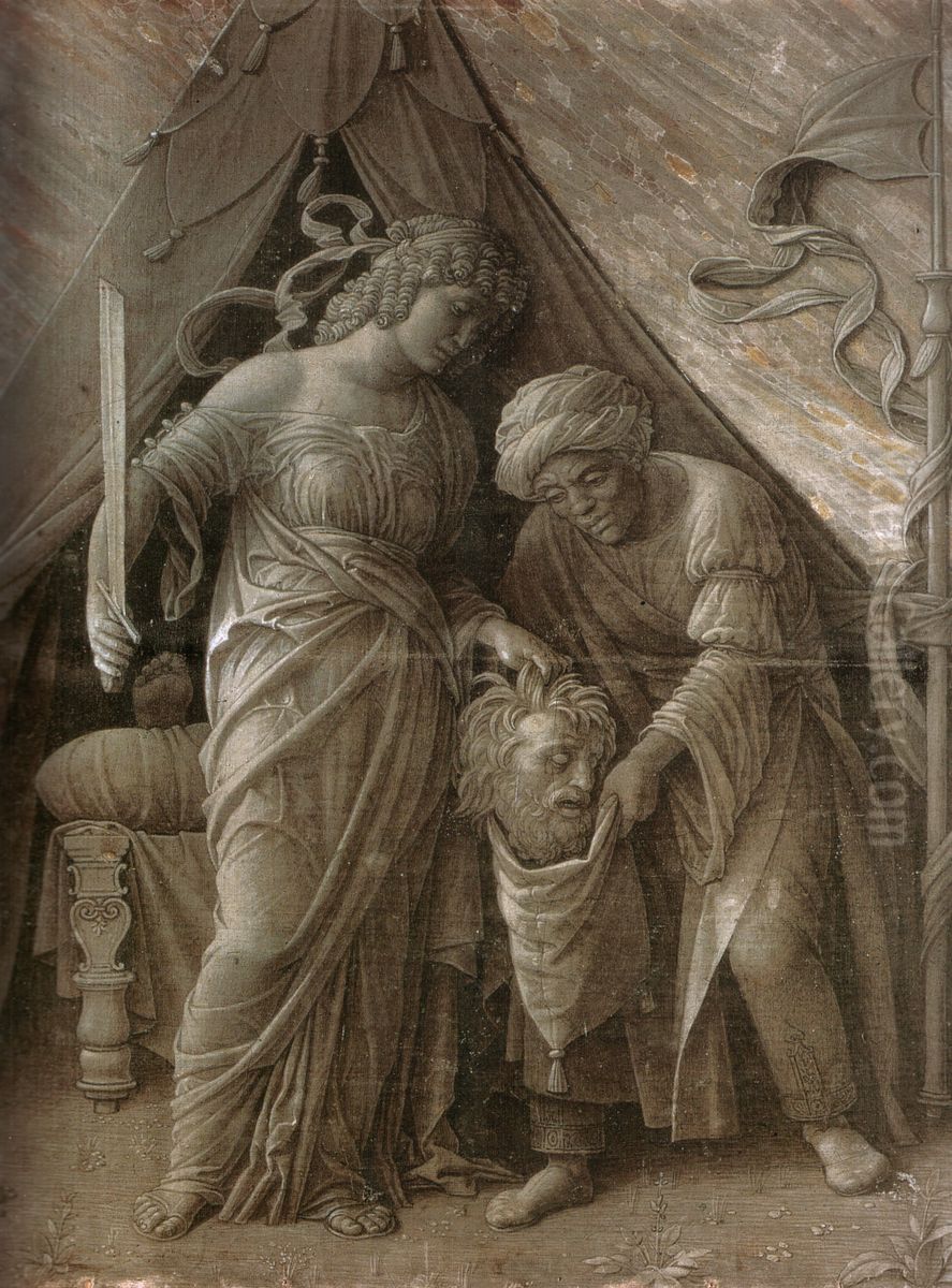 Judith with the Head of Holofernes Oil Painting by Andrea Mantegna