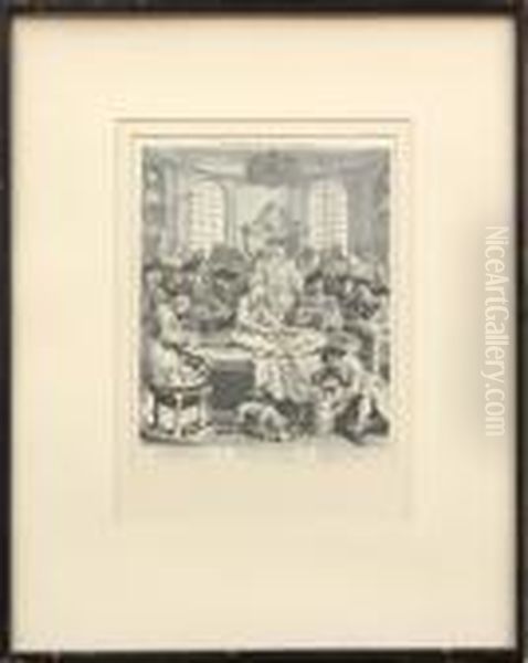 Reward Cruelty Oil Painting by William Hogarth