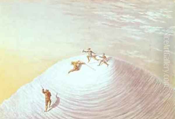 The Ascent of Mont Blanc by Albert Smith Oil Painting by MacGregor, J. J.