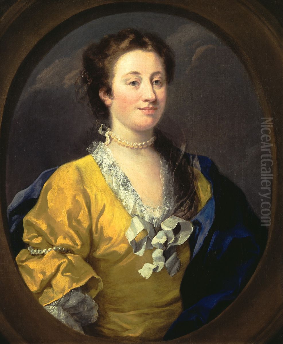 Portrait Of A Lady Oil Painting by William Hogarth