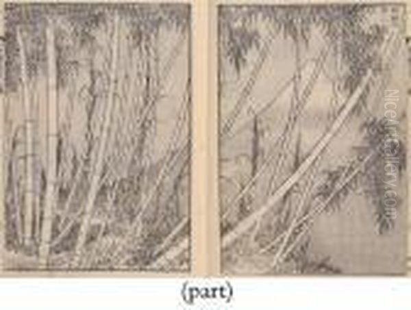 Fugaku Hyakkei [one Hundred Views Of Mount Fuji] Oil Painting by Katsushika Hokusai