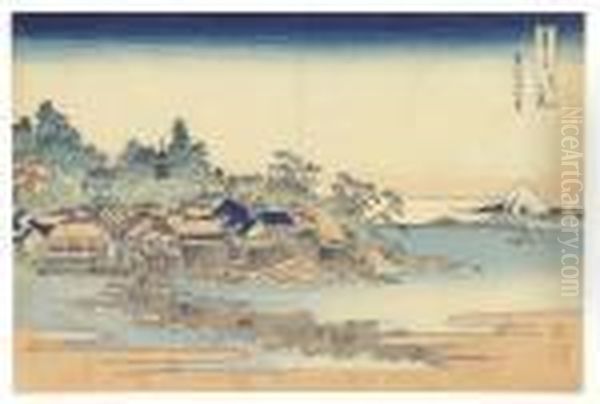 Soshu Enoshima (enoshima In 
Sagami Province), From The Seriesfugaku Sanjurokkei (thirty-six Views Of
 Mount Fuji) Oil Painting by Katsushika Hokusai