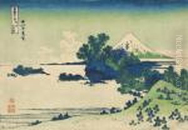 From The Series Fugaku 
Sanju-rokkei [thirty-six Views Of Mount Fuji] Soshu Shichirigahama Oil Painting by Katsushika Hokusai