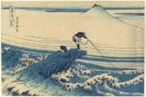 Koshu Kajikazawa (kajikazawa, 
Kai Province), From The Series Fugakusanjurokkei (the Thirty-six Views 
Of Mount Fuji) Oil Painting by Katsushika Hokusai