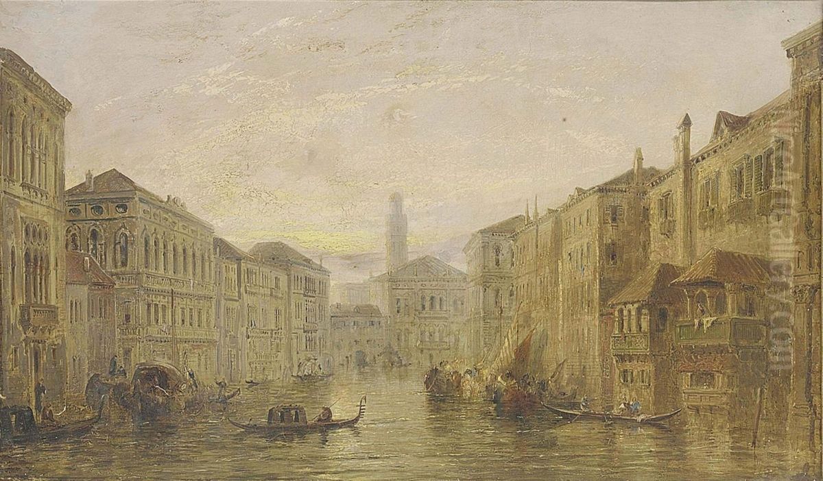 Holland 
 The Grand Canal, Venice Oil Painting by James Holland