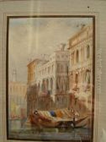 Venice 
Bears Initial H Oil Painting by James Holland