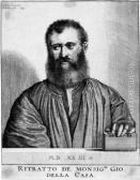 Ritratto De Monsig.re Gio Della Casa Oil Painting by Wenceslaus Hollar