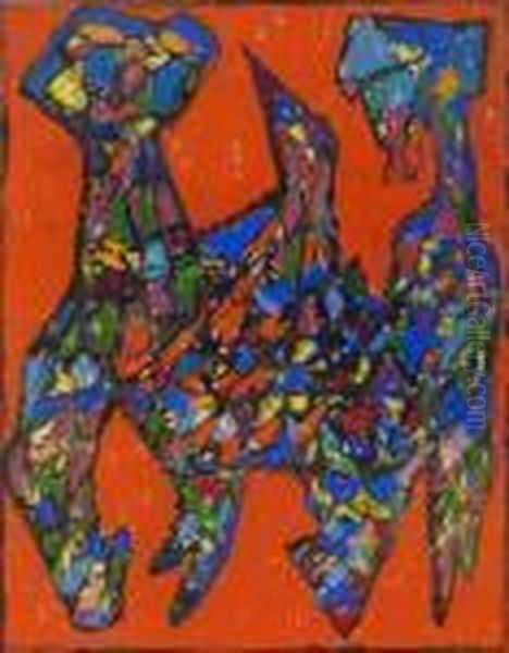 Ohne Titel Oil Painting by Adolf Hoelzel