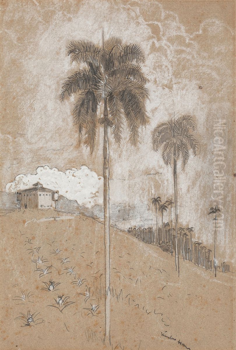 Tropical Landscape Oil Painting by Winslow Homer