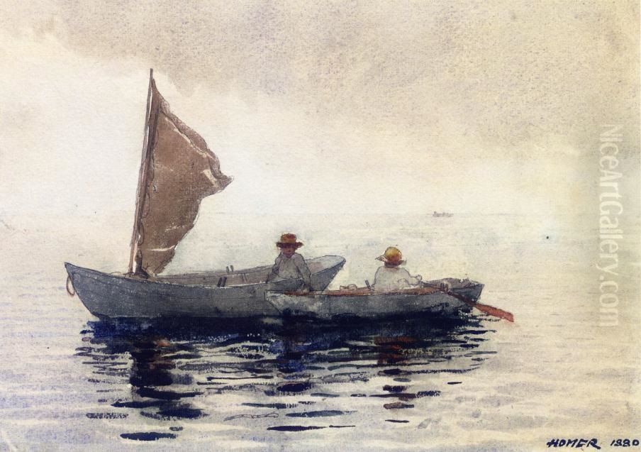 Boating Boys In Gloucester Oil Painting by Winslow Homer