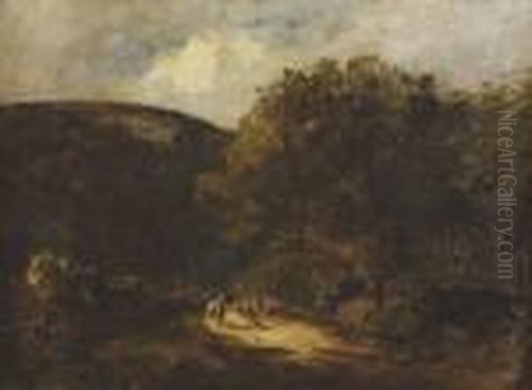 Valley In Co. Wicklow Oil Painting by Nathaniel Hone