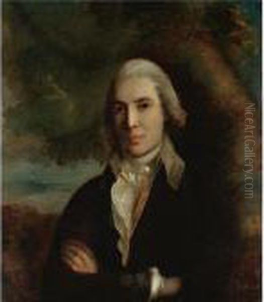 Portrait Of A Gentleman Oil Painting by Nathaniel Hone