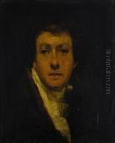 Portrait Of The Honorable Arthur Wellesley, 1st Duke Of Wellington Oil Painting by John Hoppner