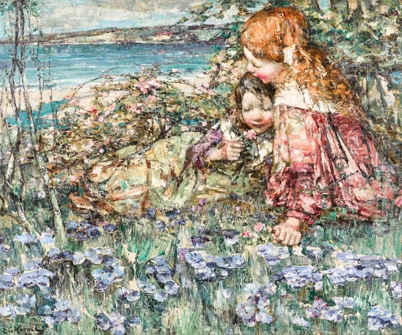 Brighouse Bay Oil Painting by Edward Atkinson Hornel