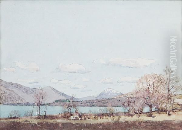 Loch Awe Oil Painting by George Houston