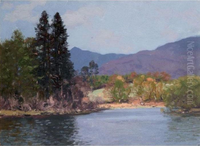 In The Highlands Oil Painting by George Houston