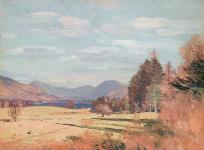 Autumn Sunlight Oil Painting by George Houston