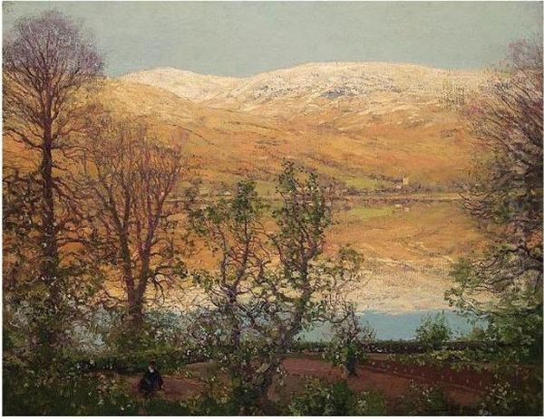 Spring Snows, Loch Fyne Oil Painting by George Houston
