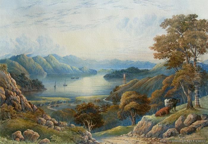 Coromandel Oil Painting by John Barr Clarke Hoyte
