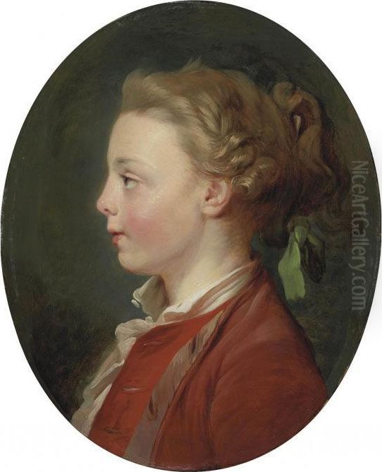 Portrait Of A Child Oil Painting by Jean-Baptiste Huet
