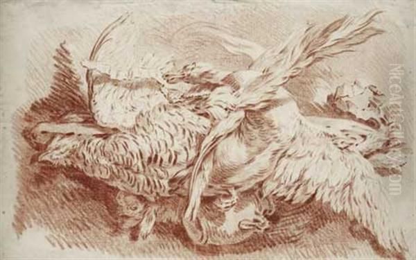 Trophee De Chasse Oil Painting by Jean-Baptiste Huet