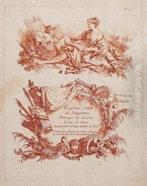 Kupferstichenin Krayonmanier Aus Seinen Cahiers Oil Painting by Jean-Baptiste Huet