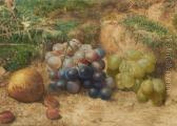 Still Life With Fruit Oil Painting by William Henry Hunt