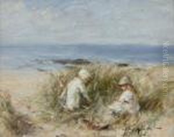 On The Dunes Oil Painting by Robert Gemmell Hutchison