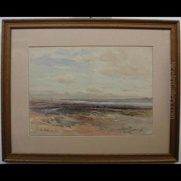 On The Dee Oil Painting by Thomas Swift Hutton