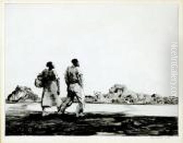 Southern Primitives Oil Painting by Alfred Heber Hutty