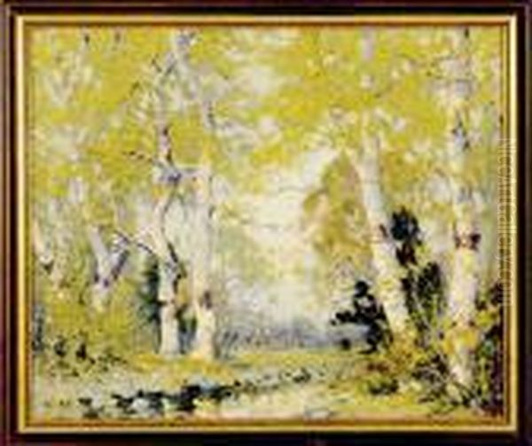 Dappled Sunlight Oil Painting by Alfred Heber Hutty