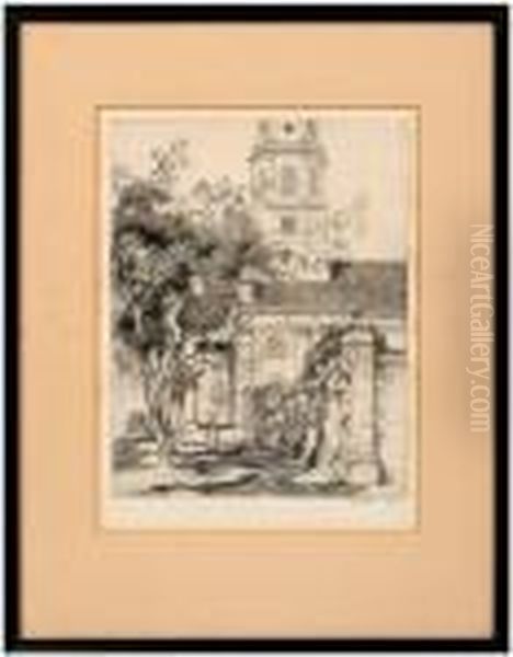 St. Michael's In Sunlight Oil Painting by Alfred Heber Hutty