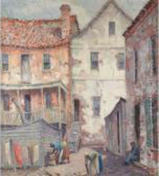 Charleston Oil Painting by Alfred Heber Hutty
