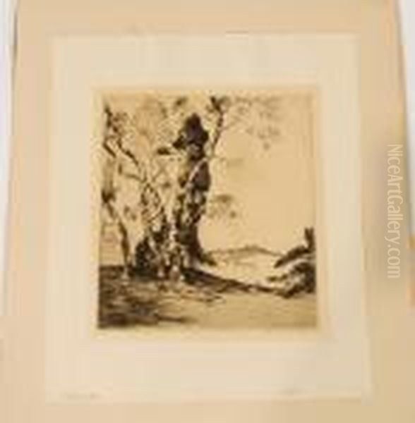 Hill Country Oil Painting by Alfred Heber Hutty