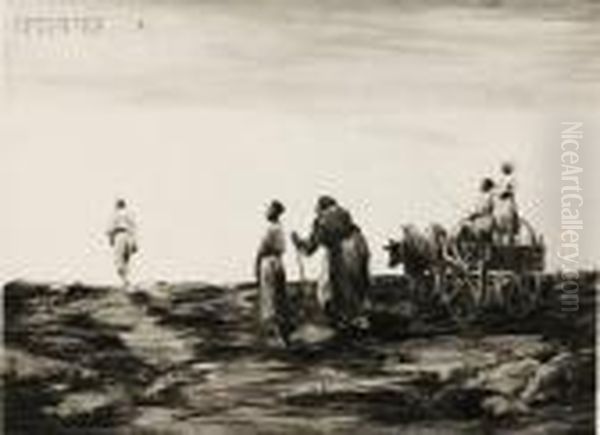 Toward A New Day Oil Painting by Alfred Heber Hutty