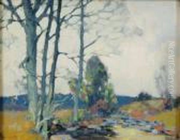 Broadview, Woodstock, New York Oil Painting by Alfred Heber Hutty