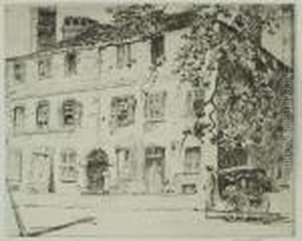 Cabbage Row Oil Painting by Alfred Heber Hutty