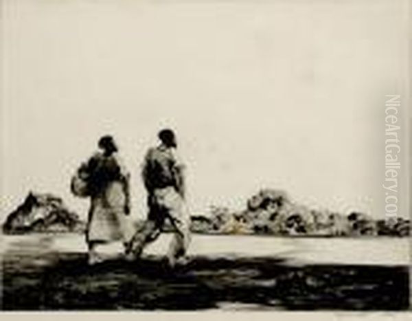 Southern Primitive Oil Painting by Alfred Heber Hutty