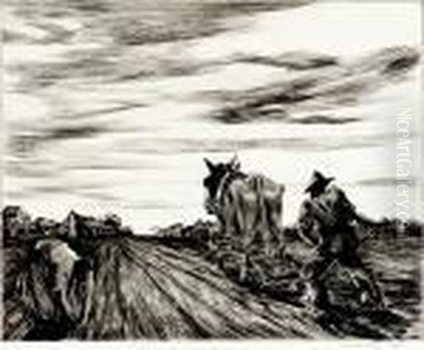 Rural South Oil Painting by Alfred Heber Hutty