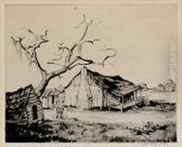 Gathering Rice Charleston Oil Painting by Alfred Heber Hutty