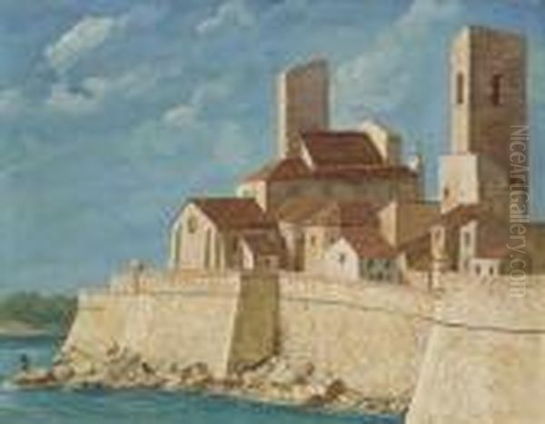 Antibes Oil Painting by Alexander Evgenievich Yakovlev