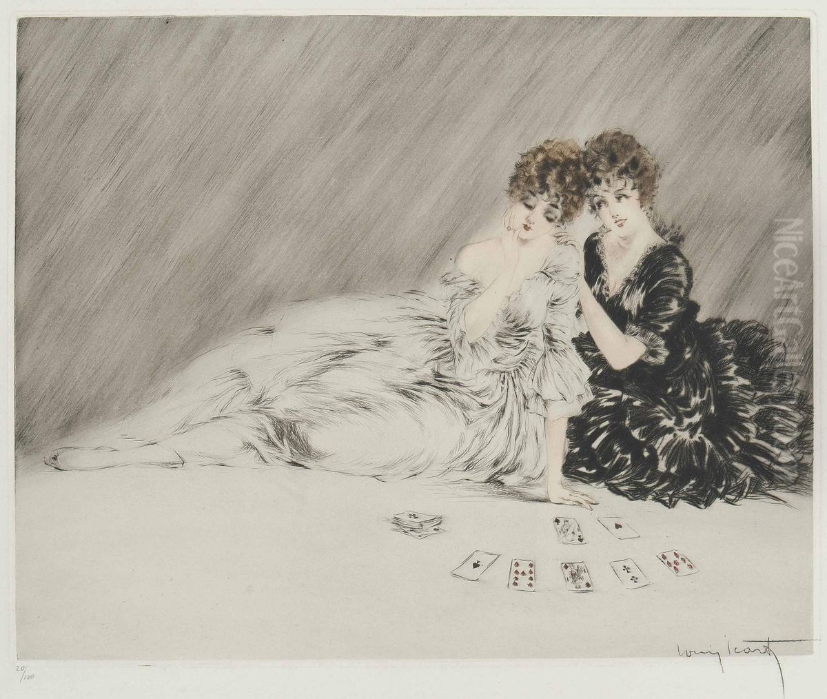 'success' Or 'la Reussite' Oil Painting by Louis Icart