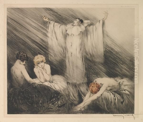Poem Oil Painting by Louis Icart