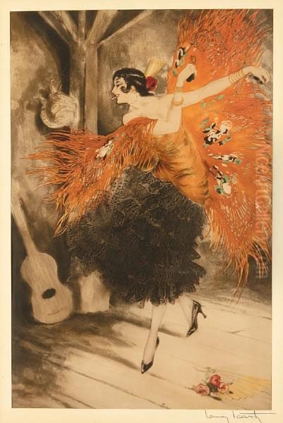 Spanish Dance Oil Painting by Louis Icart