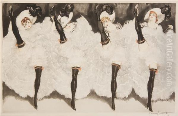 Can-can Francaise Oil Painting by Louis Icart