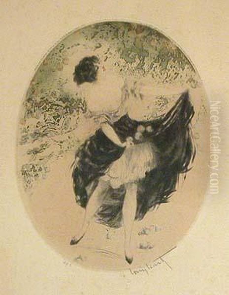 Otono (ciruelas) Oil Painting by Louis Icart